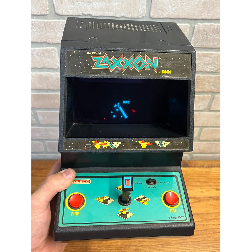 Vintage 1982 Official Zaxxon Tabletop Arcade Game Machine By Sega Coleco - Works!