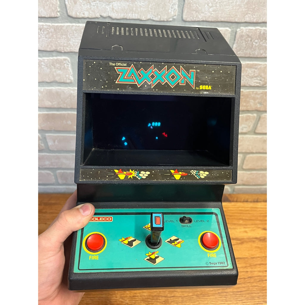 Vintage 1982 Official Zaxxon Tabletop Arcade Game Machine By Sega Coleco - Works!