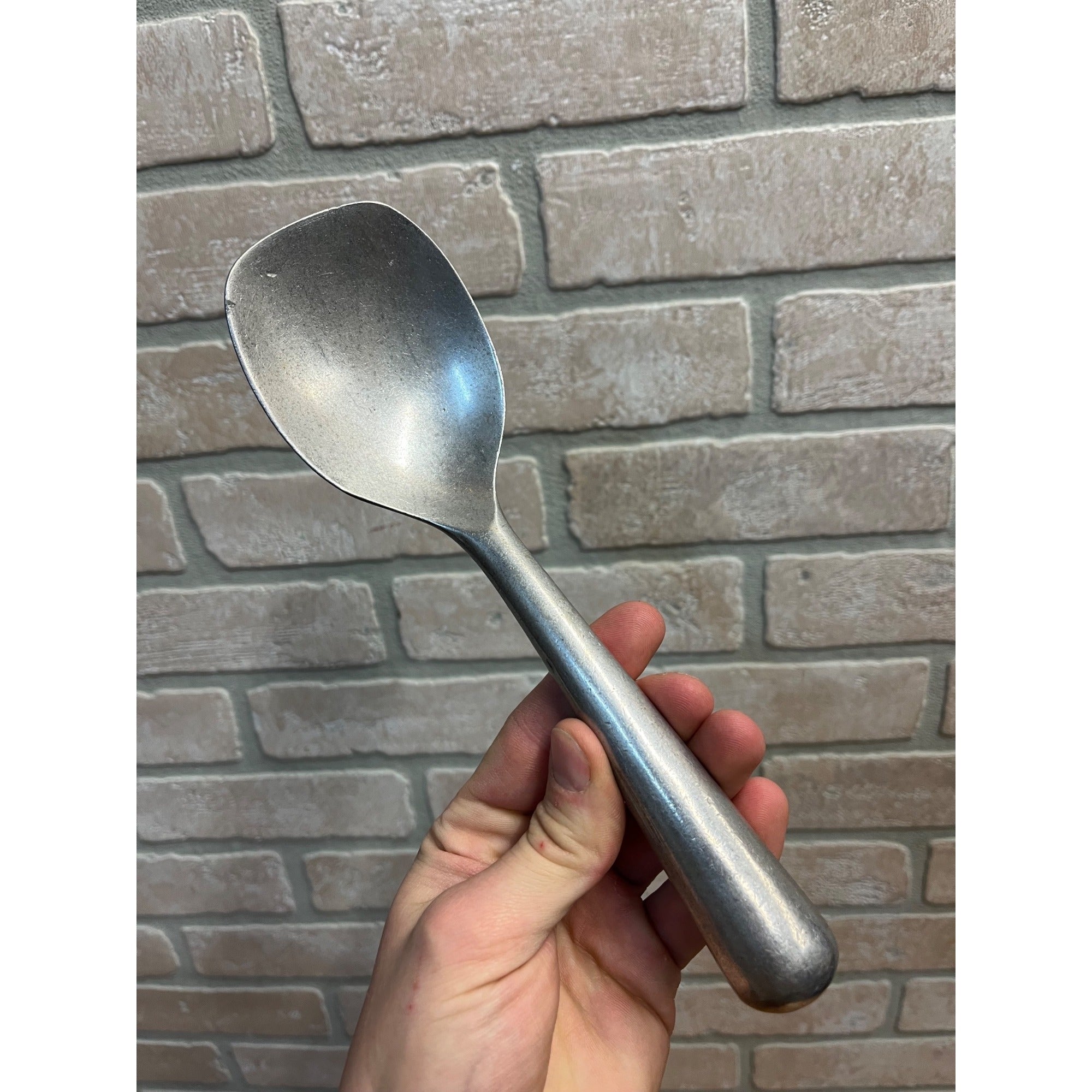 Vintage Ice Cream Scoop Solid Aluminum 9” Unbranded Spoon Gelato Retro Parlor