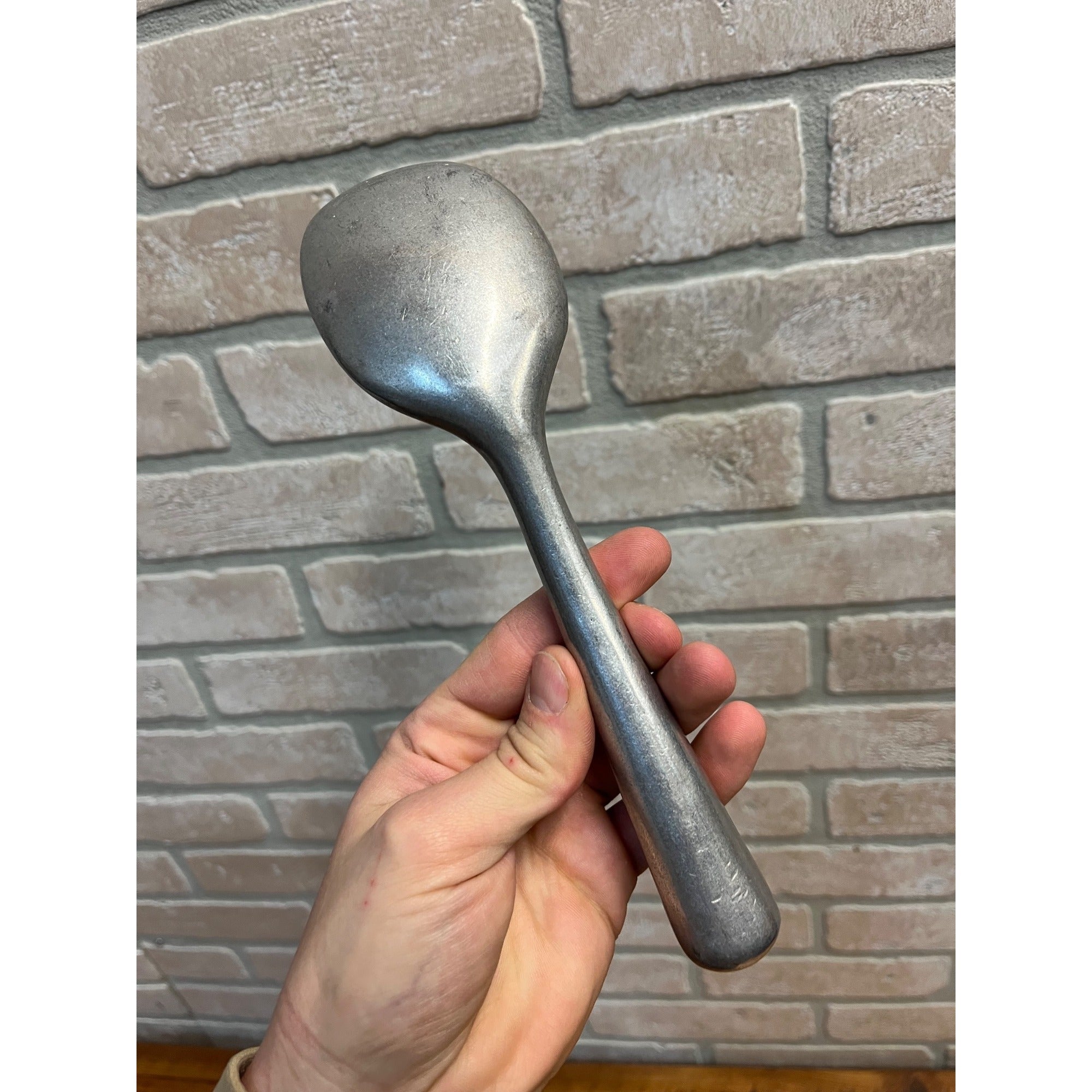 Vintage Ice Cream Scoop Solid Aluminum 9” Unbranded Spoon Gelato Retro Parlor