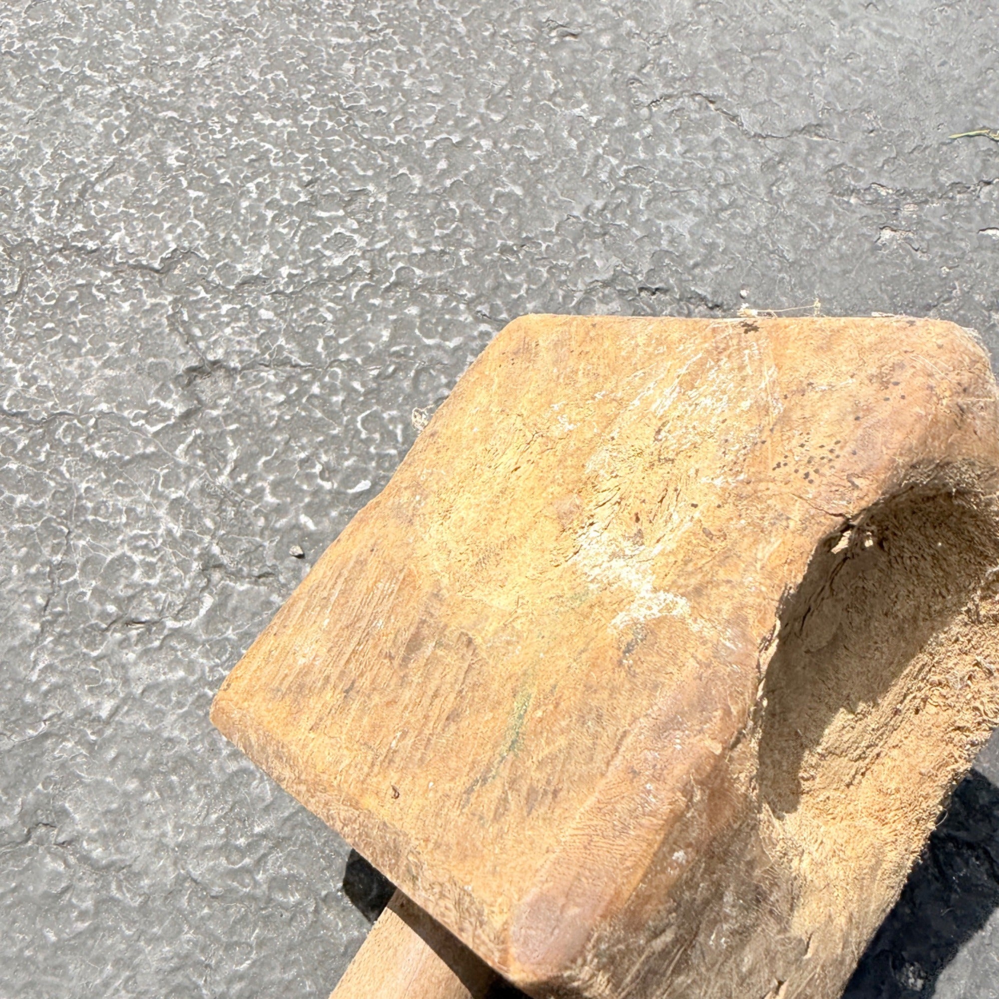 Antique Primitive 19th c. Wooden Mallet Well Worn Distressed Farm Tool