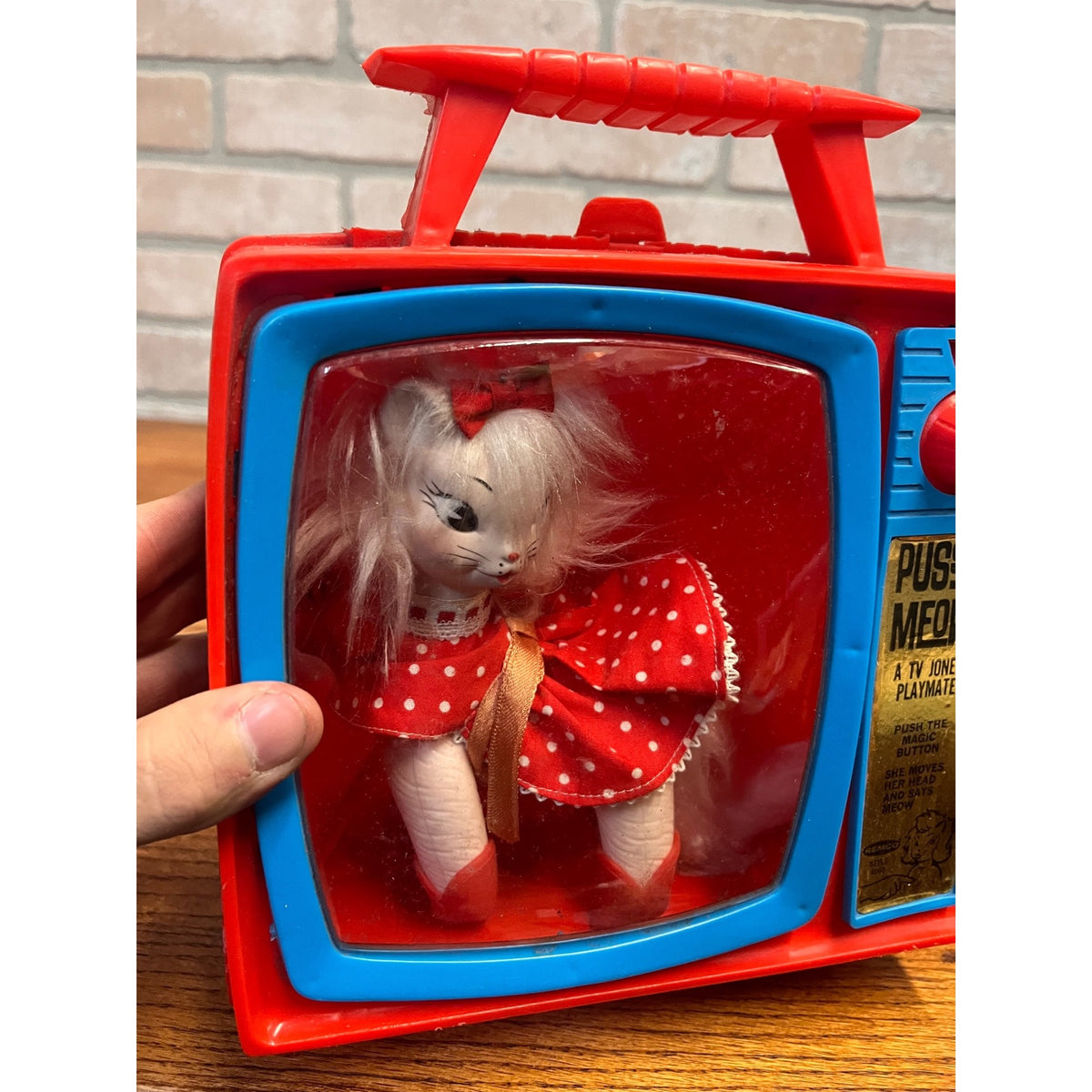 RARE Vintage 1960s Pussy Meow TV Jones Playmate Remco #4060 - Excellent