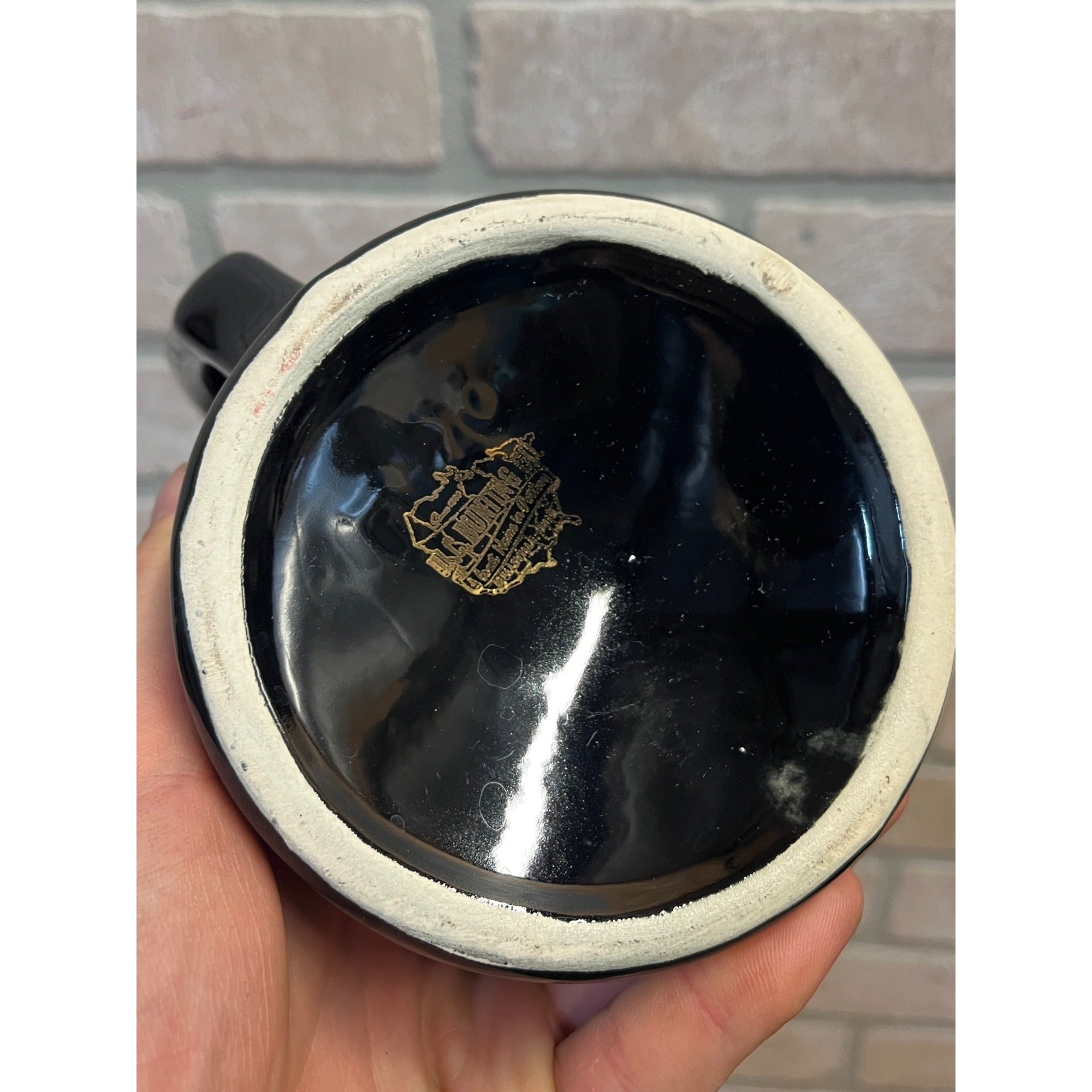 Vintage Large 1960's Wisconsin State University Oshkosh Ceramic Stein Or Tankard Mug WSU