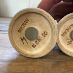 Buchan Thistle Serving  Scotland Stoneware Pottery Salt Pepper Shakers