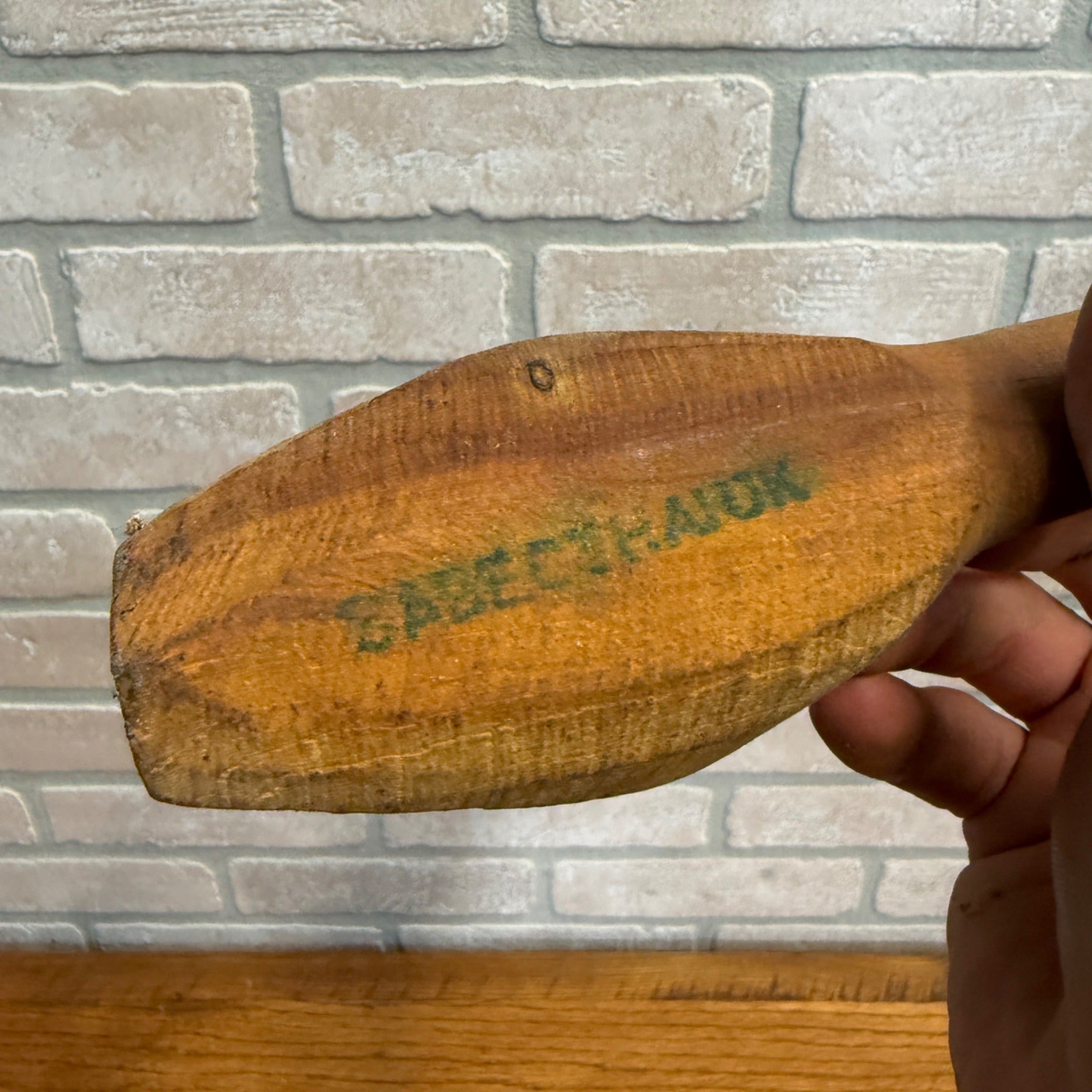 Antique 19th c. Butter Mold Scoop Primitive Farmhouse Tool 1800s