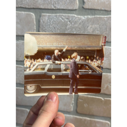 President Gerald Ford Original Snapshot Candid Type 1 Postcard Fond du Lac WI