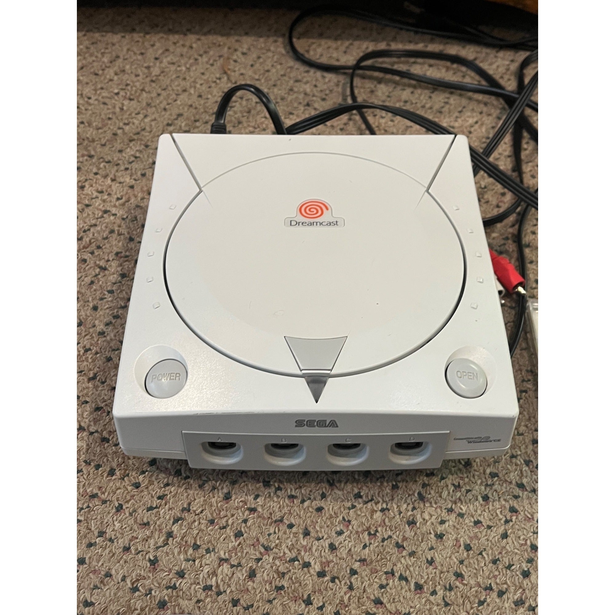Vintage Sega Dreamcast Video Game Console Bundle 3 Controllers, 2 Games, VMUs