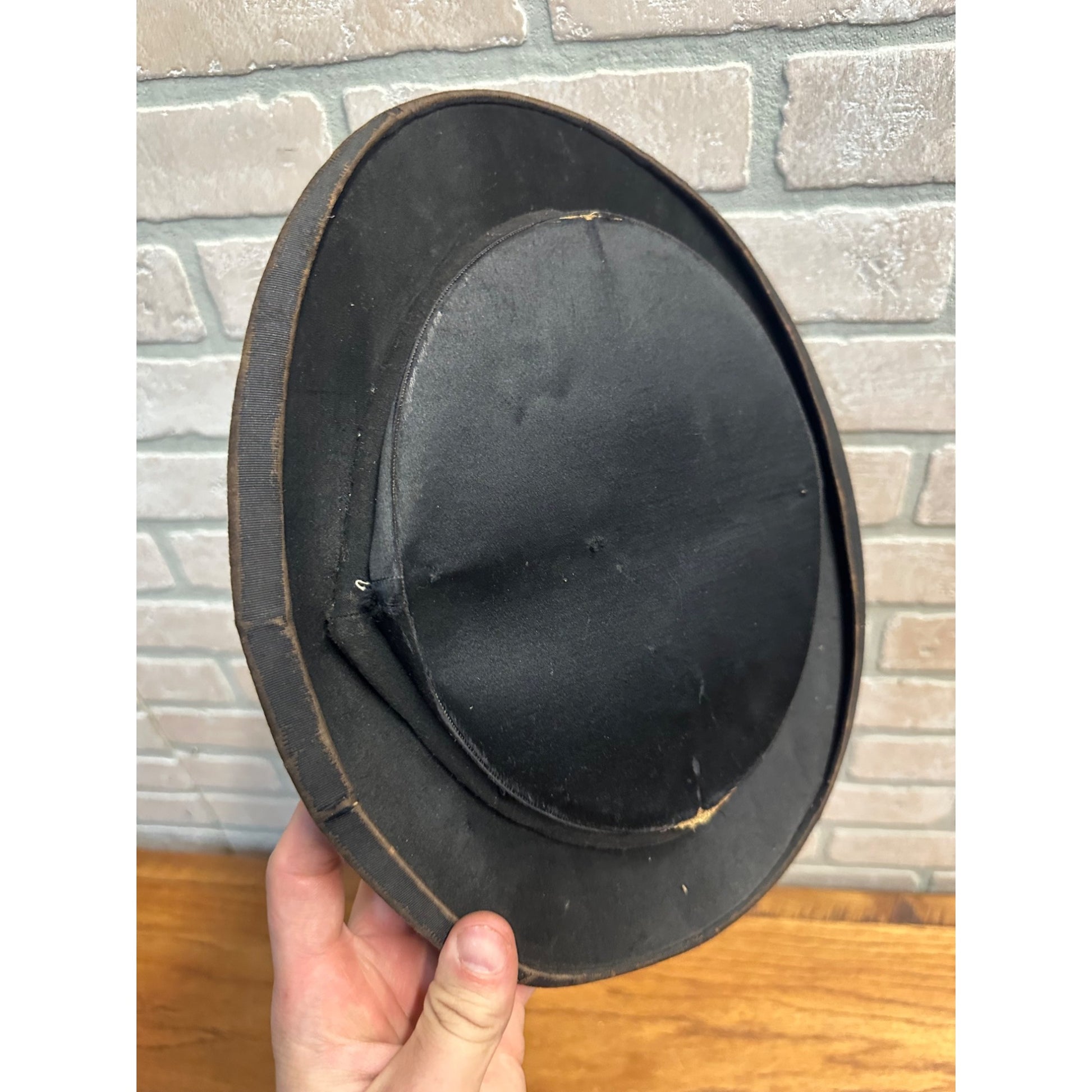 Antique 1920s Browning & King Black Collapsible Accordion Top Hat Men's