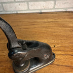 Antique Cast Iron Notary Stamp Seal -Rhinelander Wis Nordlyset Lodge S.F of A