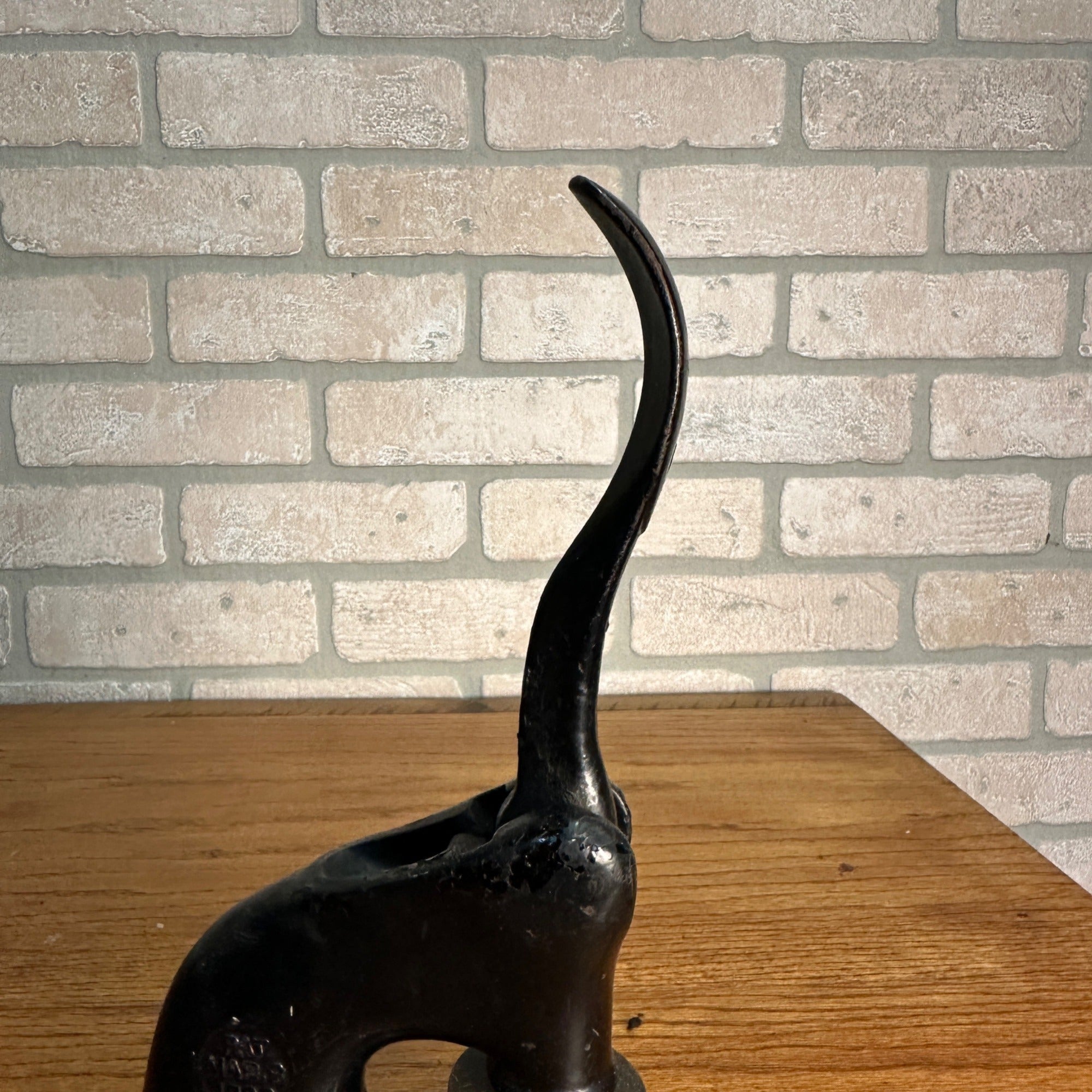 Antique Cast Iron Notary Stamp Seal -Rhinelander Wis Nordlyset Lodge S.F of A