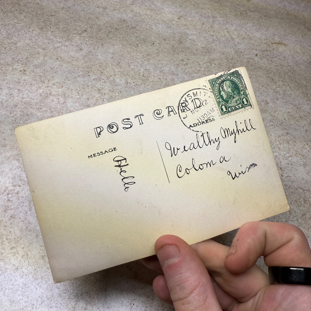 Ladysmith Wis Street Scene Main 1910s-1920s RPPC real photo postcard