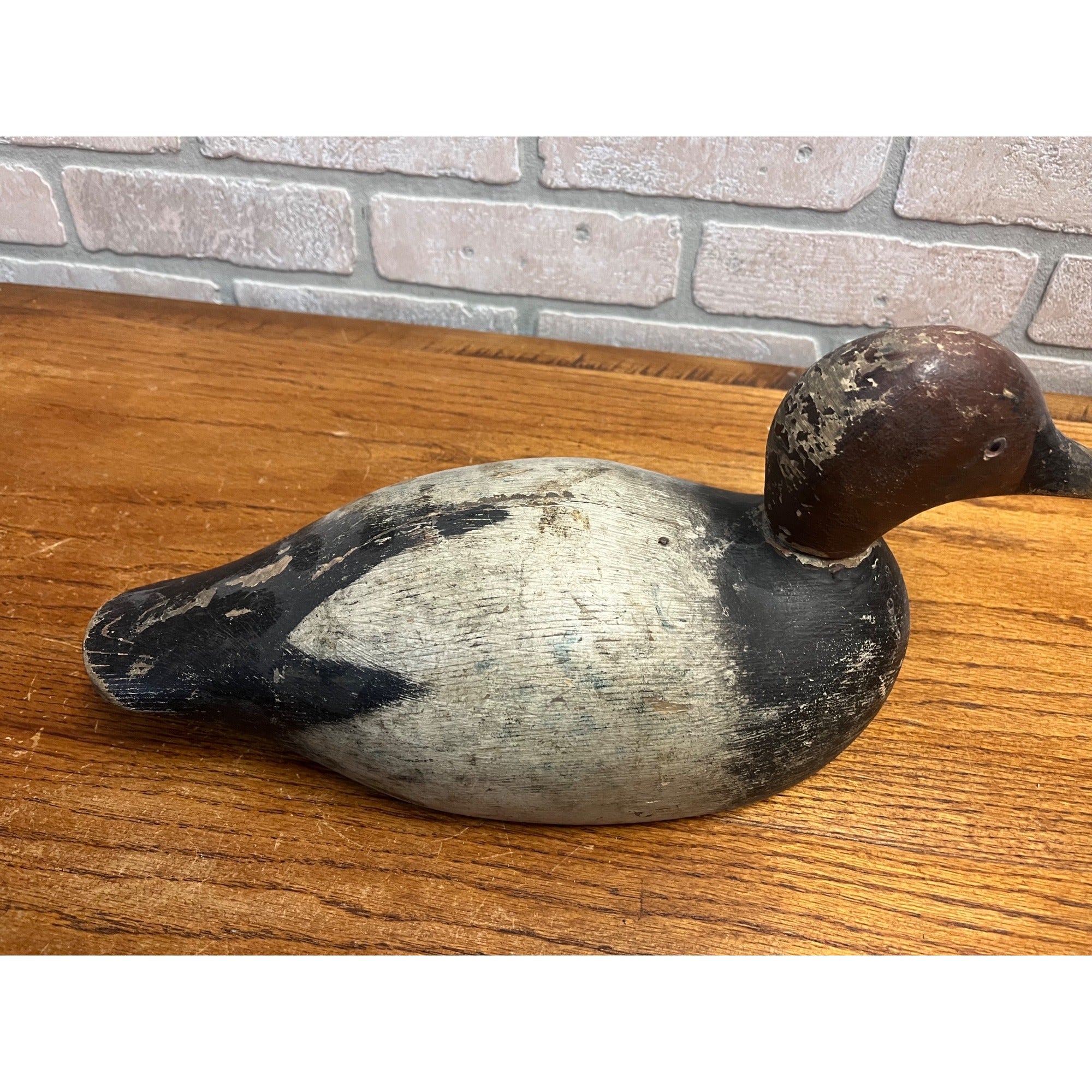 Vintage Wisconsin Duck Decoy Canvasback Unknown Carver Wooden