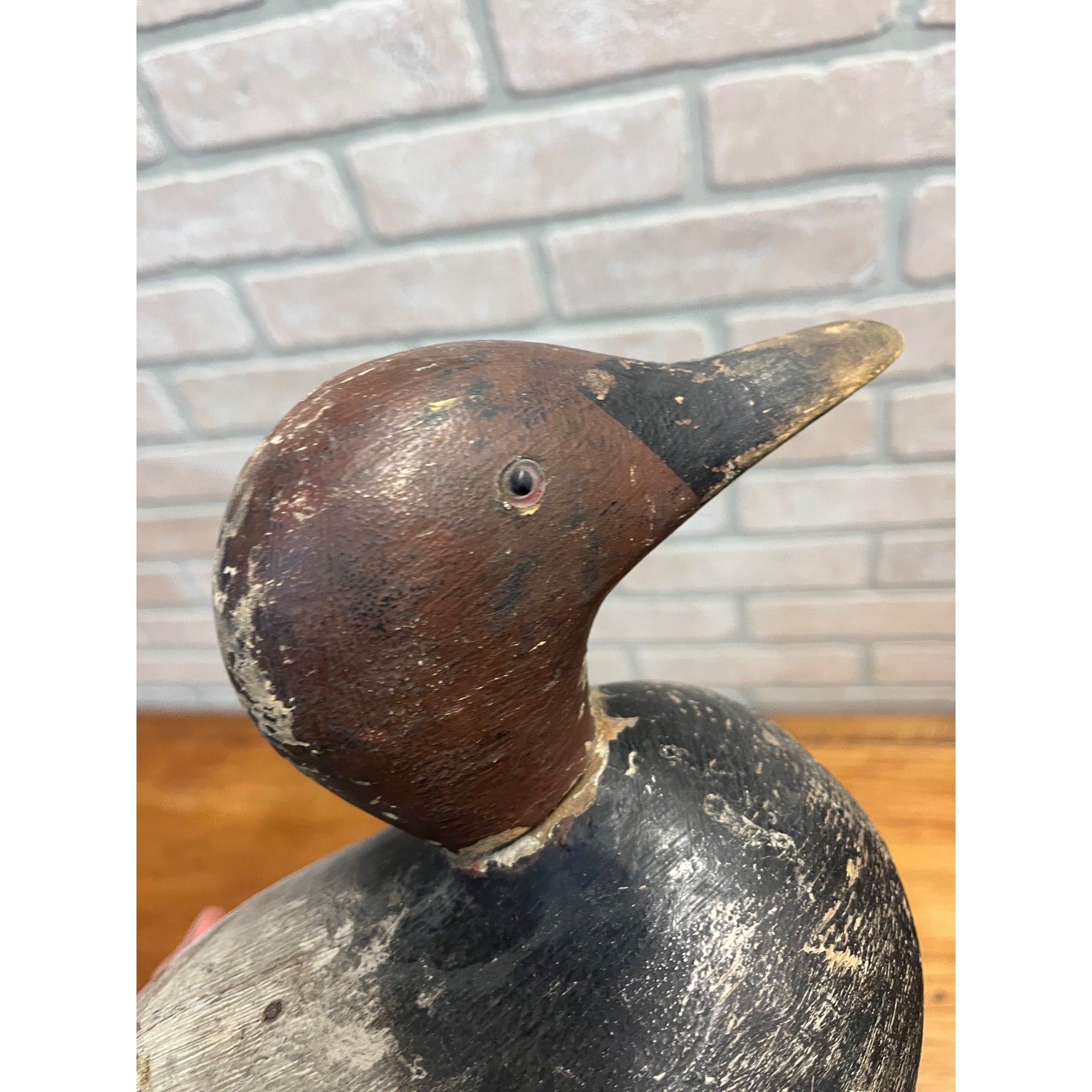 Vintage Wisconsin Duck Decoy Canvasback Unknown Carver Wooden