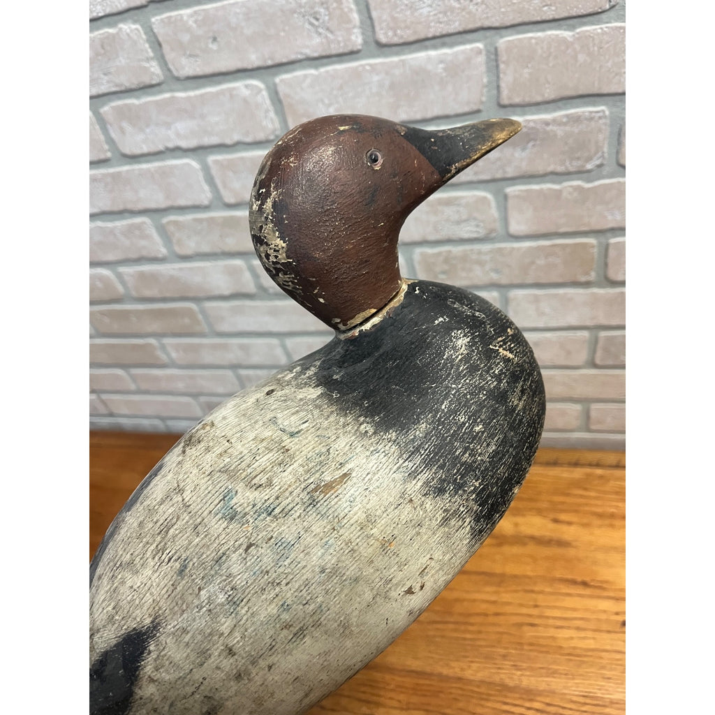 Vintage Wisconsin Duck Decoy Canvasback Unknown Carver Wooden