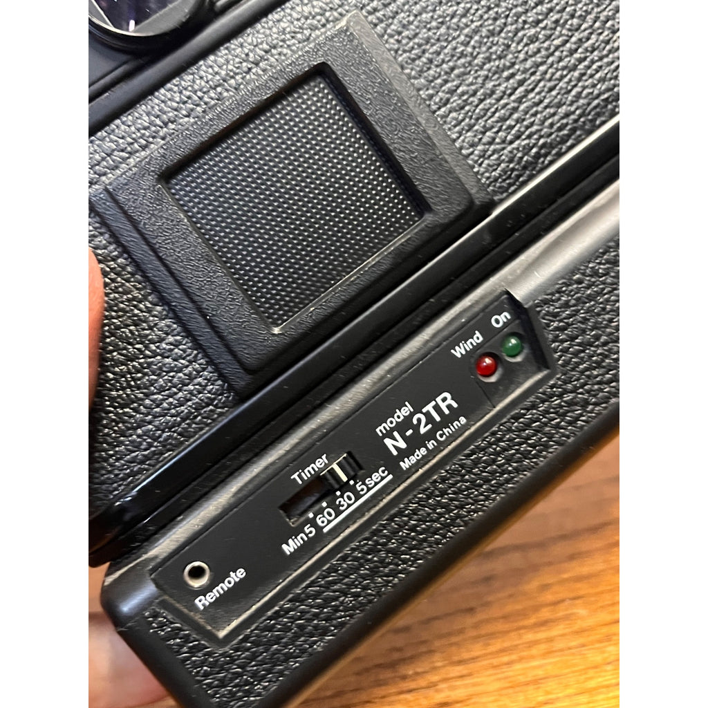 Nikon FE2 35mm SLR Film Camera Body Black w/ Samigon Motor Drive N-2TR Untested