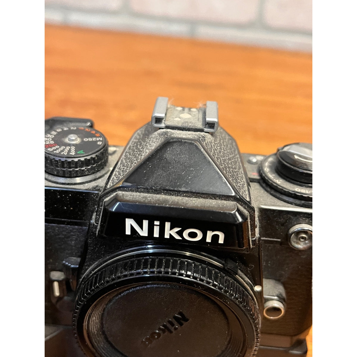 Nikon FE2 35mm SLR Film Camera Body Black w/ Samigon Motor Drive N-2TR Untested