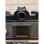 Nikon FE2 35mm SLR Film Camera Body Black w/ Samigon Motor Drive N-2TR Untested