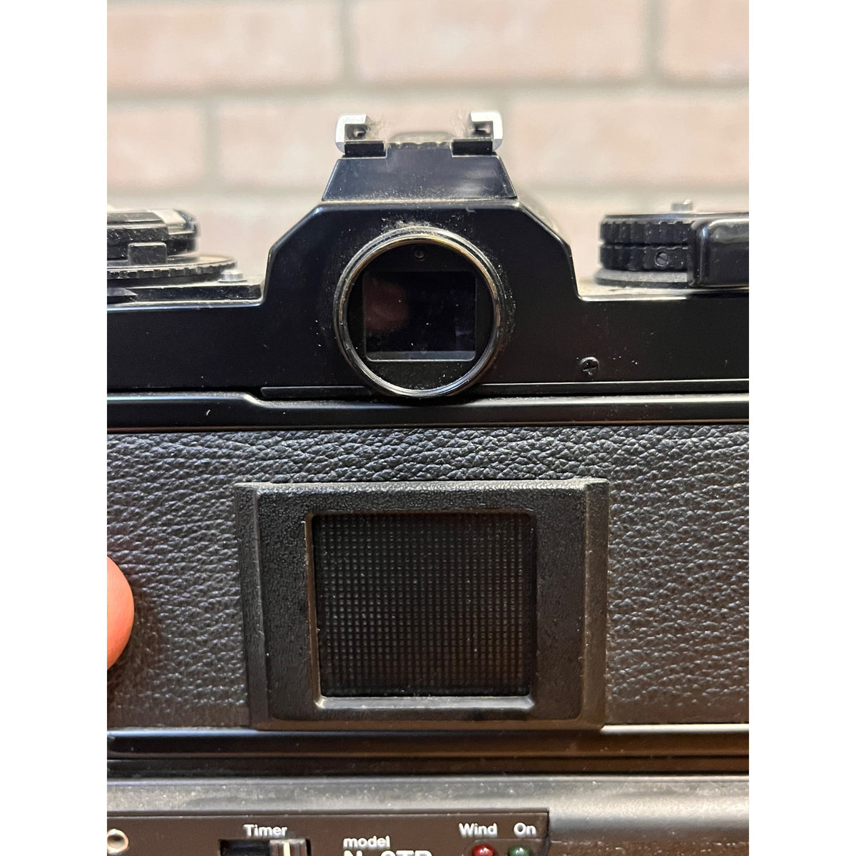 Nikon FE2 35mm SLR Film Camera Body Black w/ Samigon Motor Drive N-2TR Untested