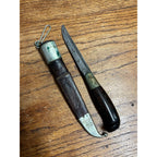 Vintage Iisakki Jarvenpaa Finland Puukko Knife w/ Leather Sheath Hunting 7.5"