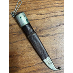 Vintage Iisakki Jarvenpaa Finland Puukko Knife w/ Leather Sheath Hunting 7.5"