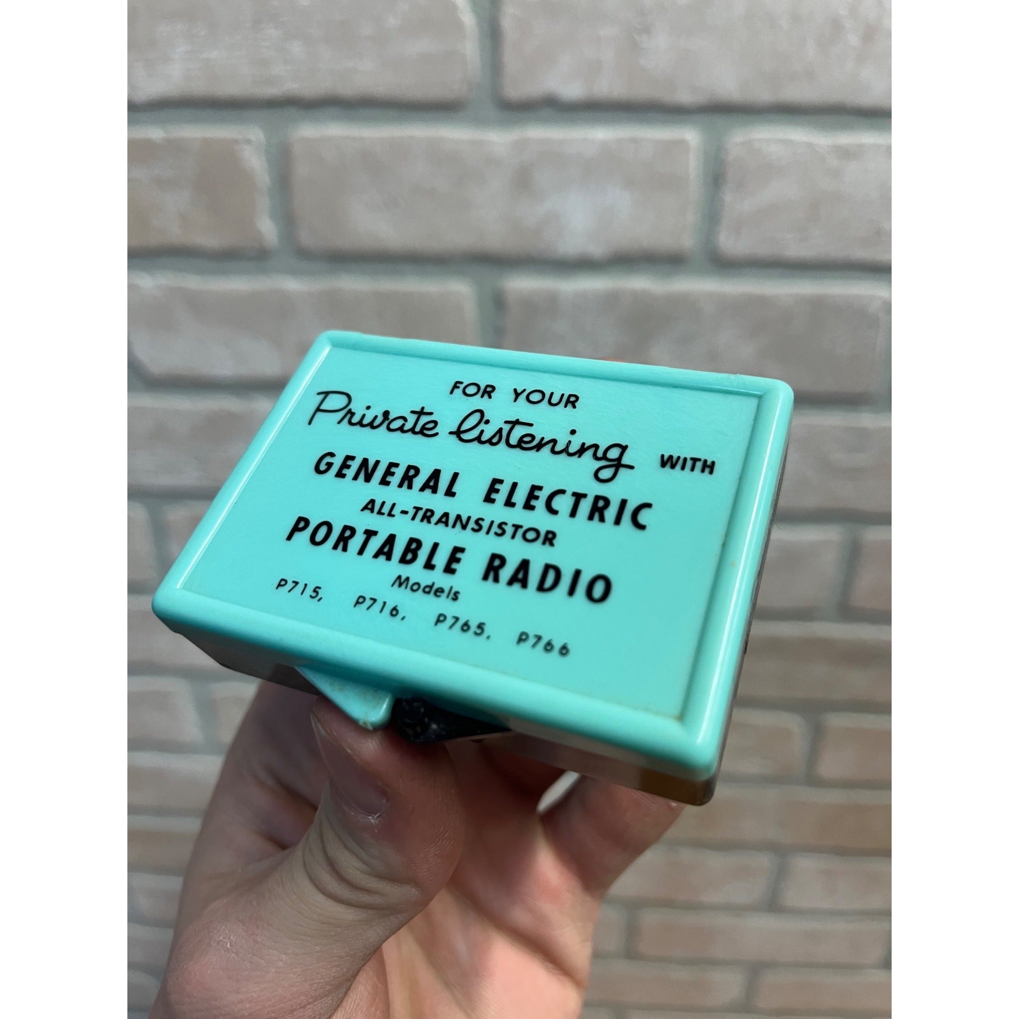 Vintage General Electric Private Listening Radio Earphone W/ Original Case
