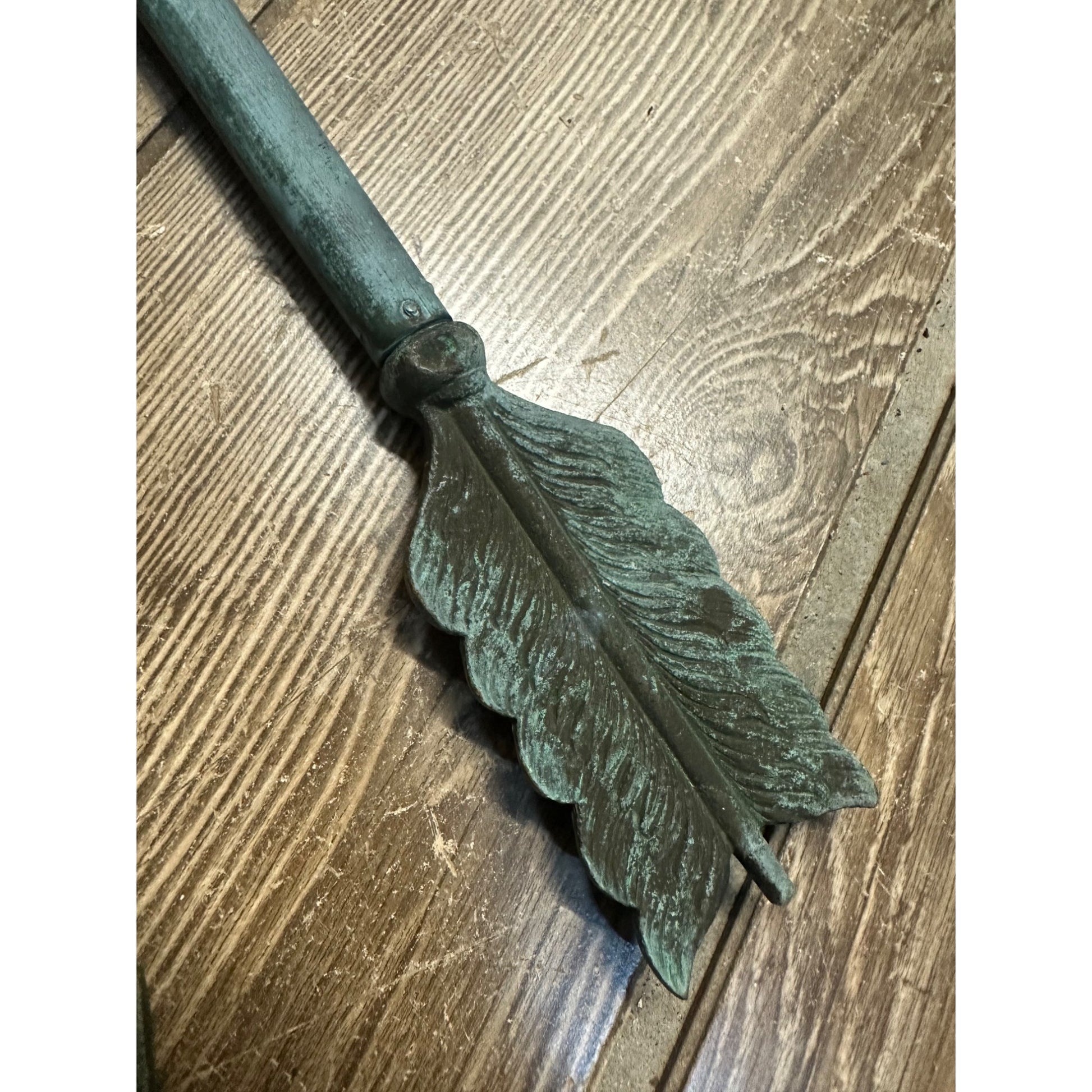 Antique Copper or Bronze Horse Weathervane w/ Directional Arrows Farm Barn