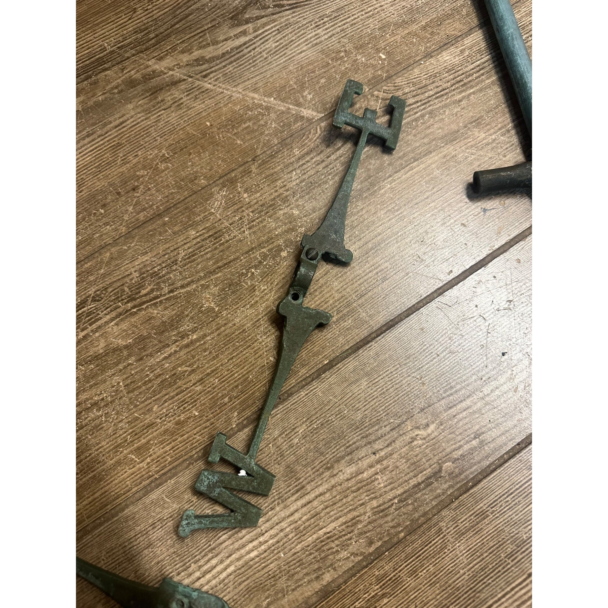 Antique Copper or Bronze Horse Weathervane w/ Directional Arrows Farm Barn