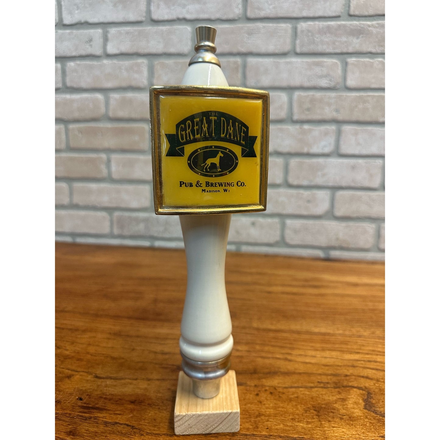 Vintage Great Dane Brewing Co & Pub Beer Tap Handle Madison Wisconsin