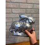 Vintage Lot Easter-Themed Metal Cake and Tart Molds Bunny Rabbits and Lamb Fourteen (14) Pieces