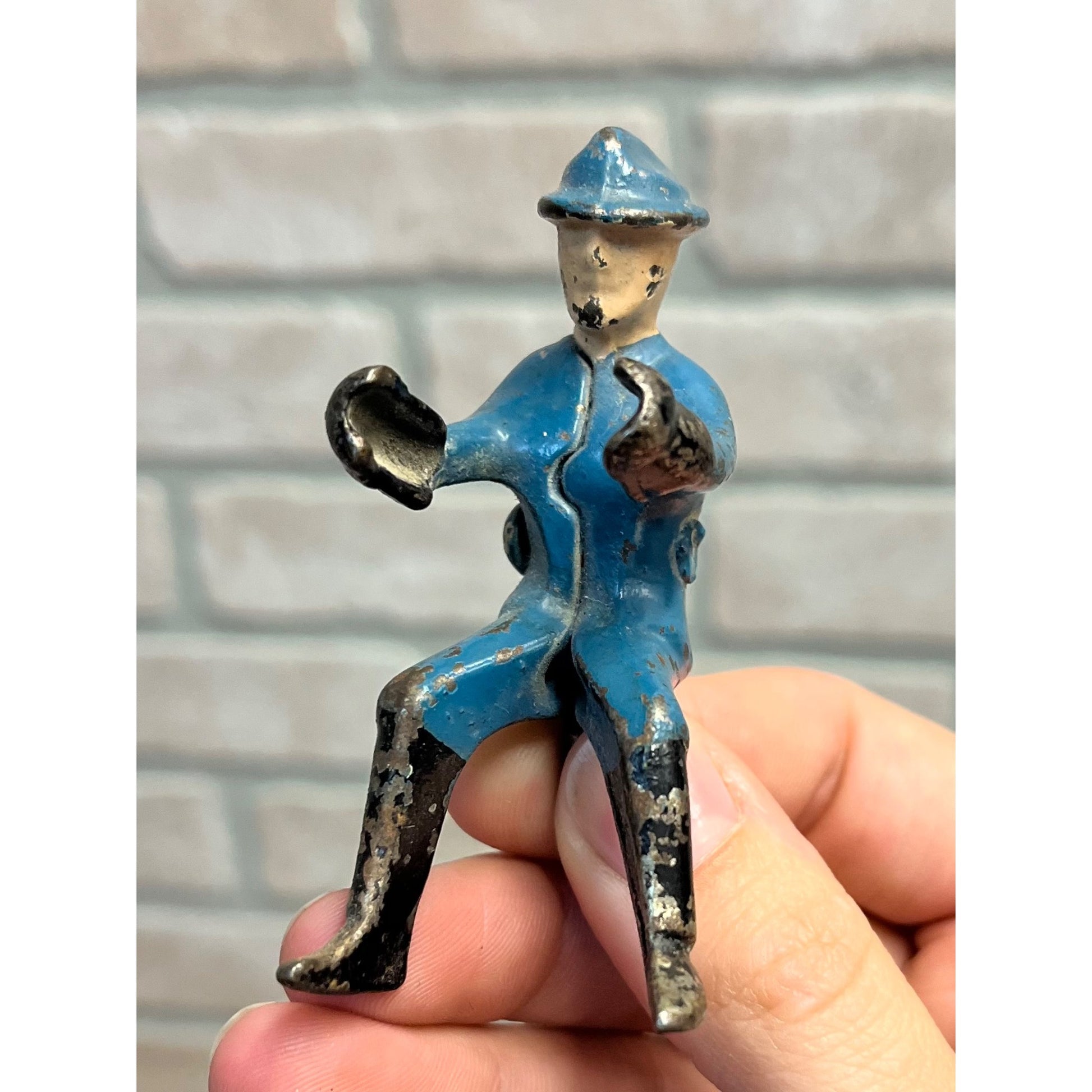 Original Vintage Replacement Driver Blue Cast Iron Man Arcade? Hubley? Kenton?