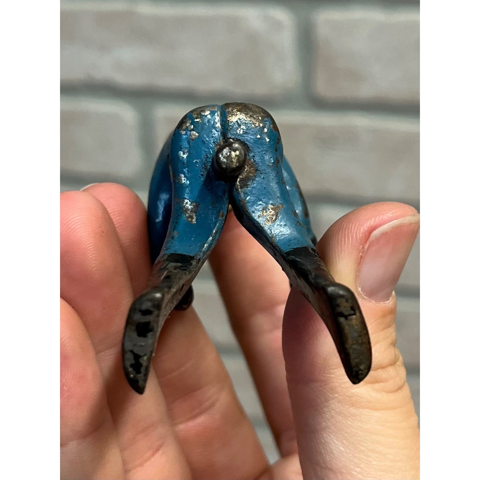 Original Vintage Replacement Driver Blue Cast Iron Man Arcade? Hubley? Kenton?