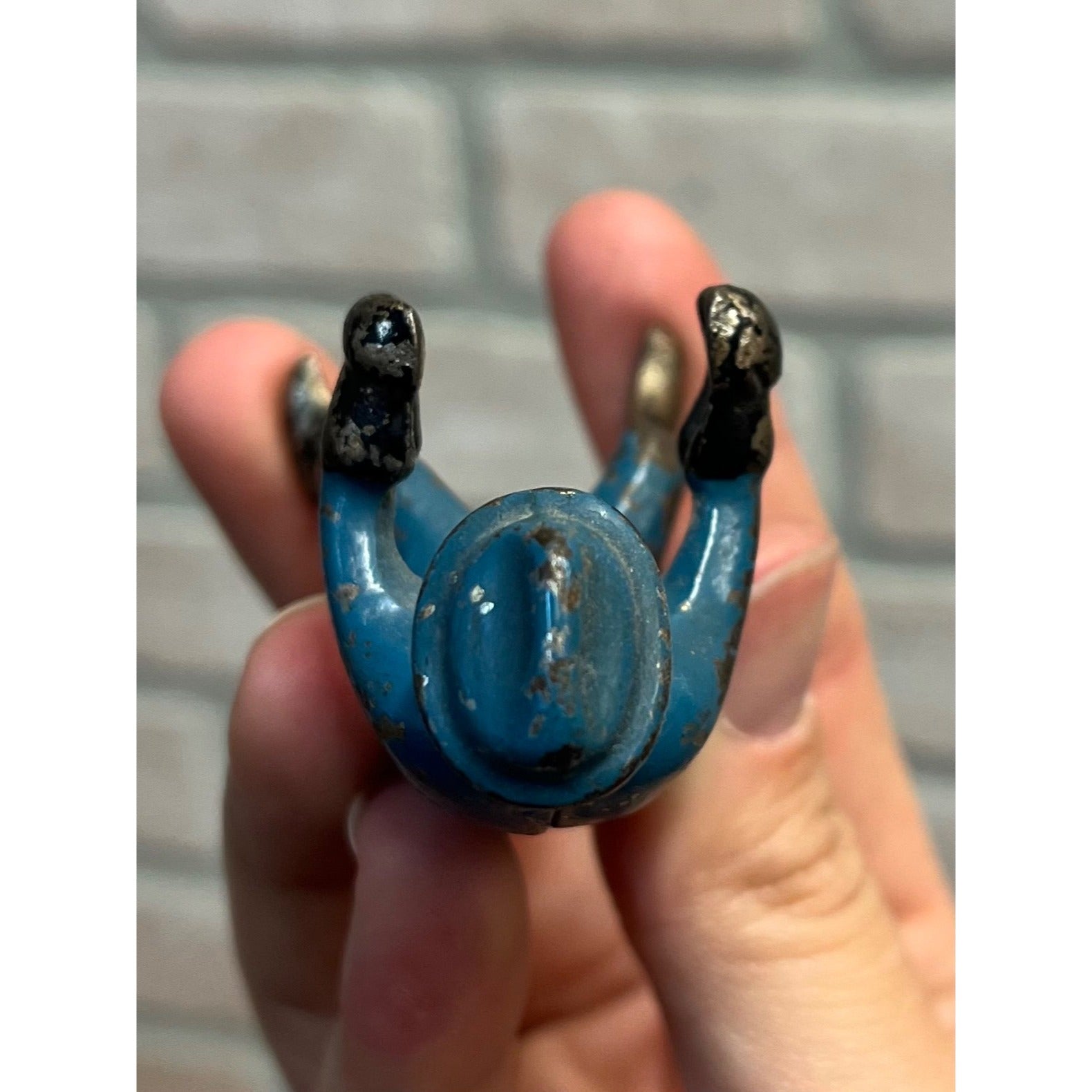 Original Vintage Replacement Driver Blue Cast Iron Man Arcade? Hubley? Kenton?