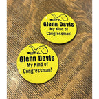 Vintage 1964 Glenn Davis for Congress Republican GOP Wisconisn 9th District Pins