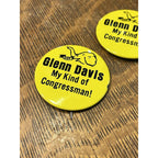 Vintage 1964 Glenn Davis for Congress Republican GOP Wisconisn 9th District Pins