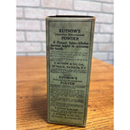 Vintage Kutnow's Powder Remedy Quack Medicine Bottle & Box New Old Stock