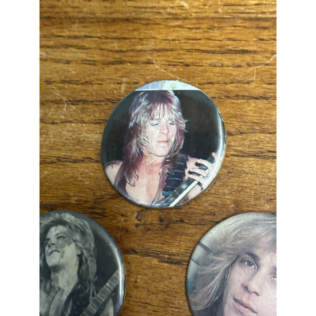 80’s Vintage Pin Button Pinback Ozzy Osbourne RANDY RHOADS Rhodes Lot (4)