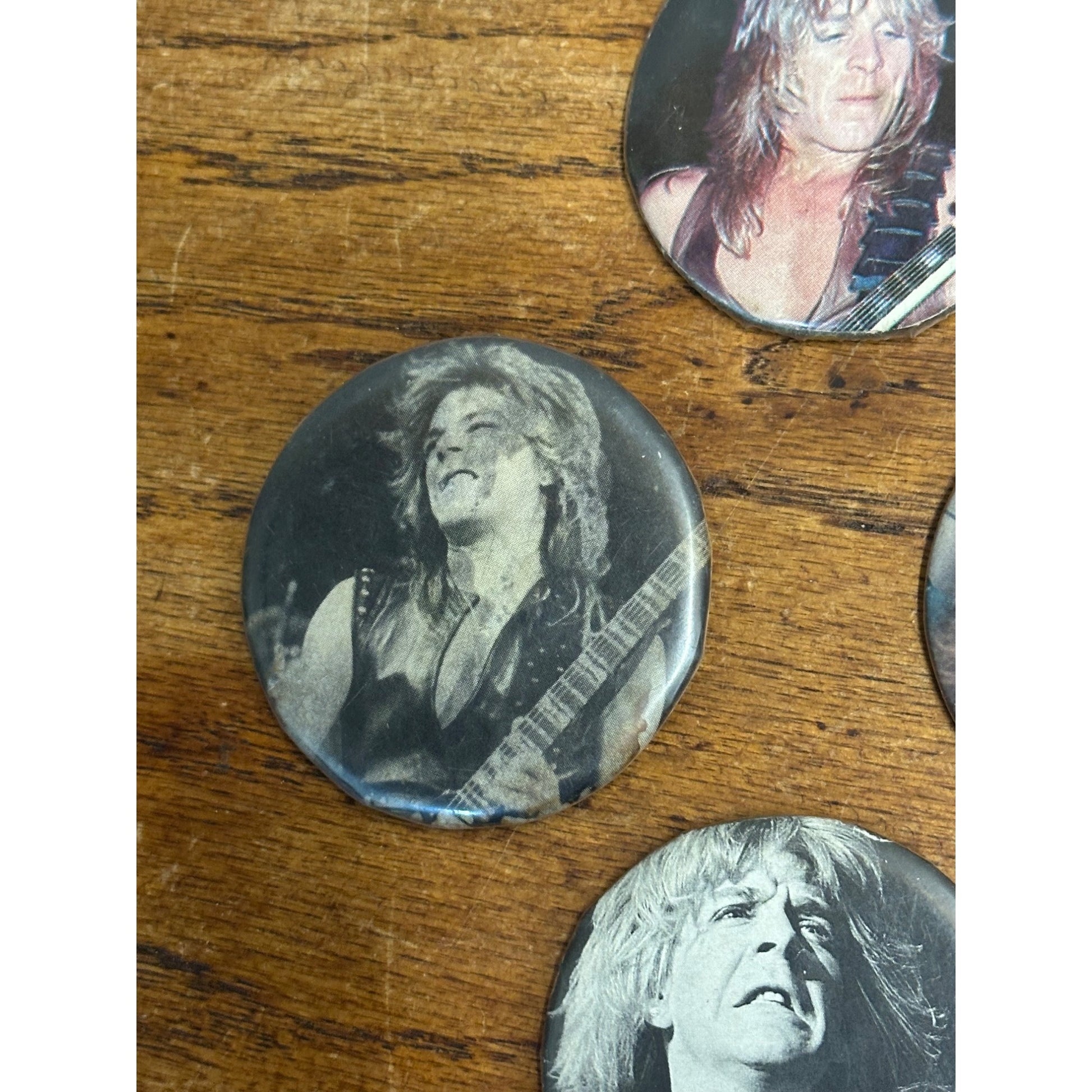 80’s Vintage Pin Button Pinback Ozzy Osbourne RANDY RHOADS Rhodes Lot (4)