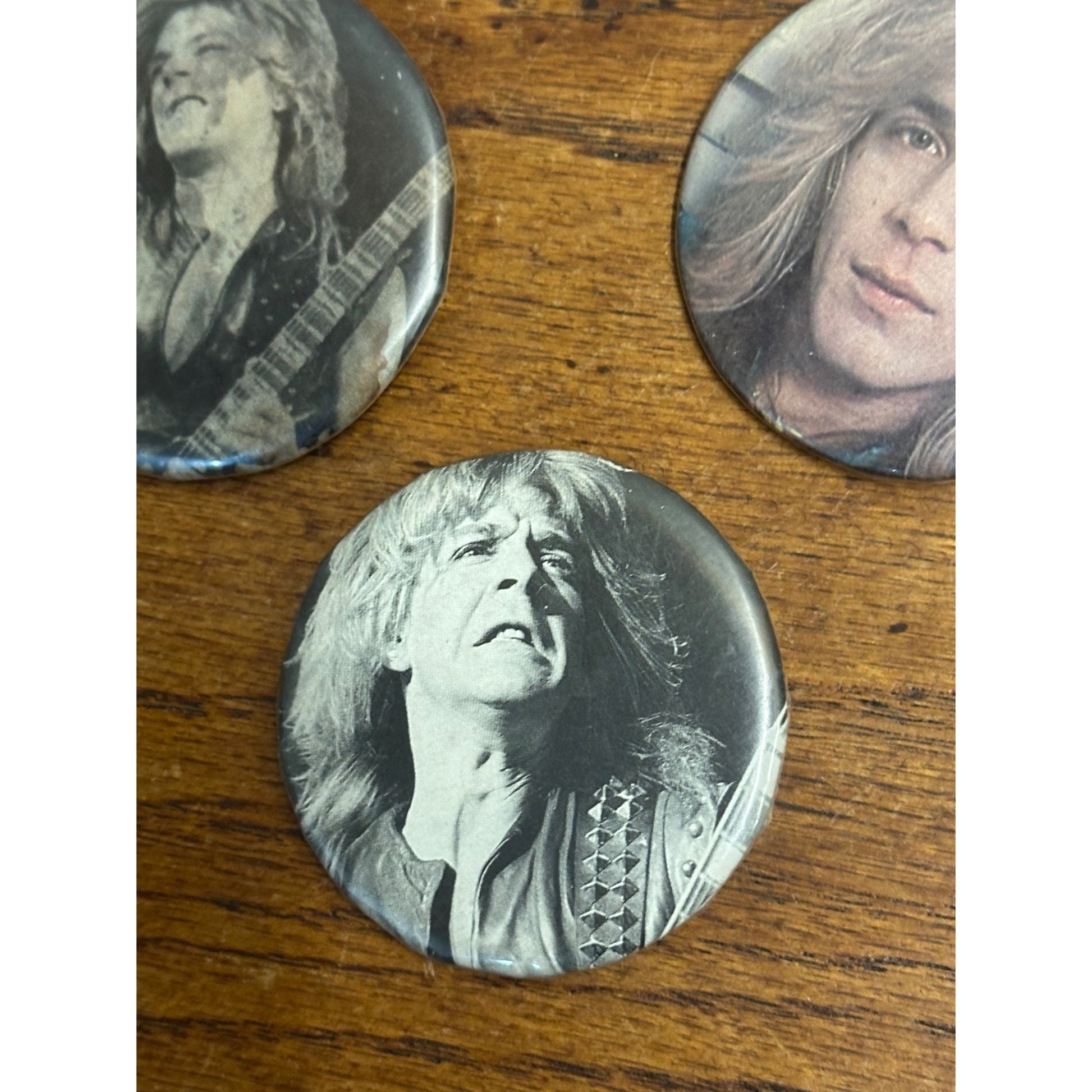 80’s Vintage Pin Button Pinback Ozzy Osbourne RANDY RHOADS Rhodes Lot (4)
