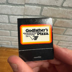 Godfather's Pizza Vintage Unstruck Restaurant Advertising Matchbook
