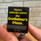 Godfather's Pizza Vintage Unstruck Restaurant Advertising Matchbook