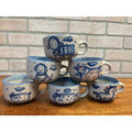 Vintage M.A. Hadley Set (6) Farm Animals Coffee / Tea Cups Cow Horse Dog Pig ++