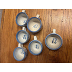 Vintage M.A. Hadley Set (6) Farm Animals Coffee / Tea Cups Cow Horse Dog Pig ++