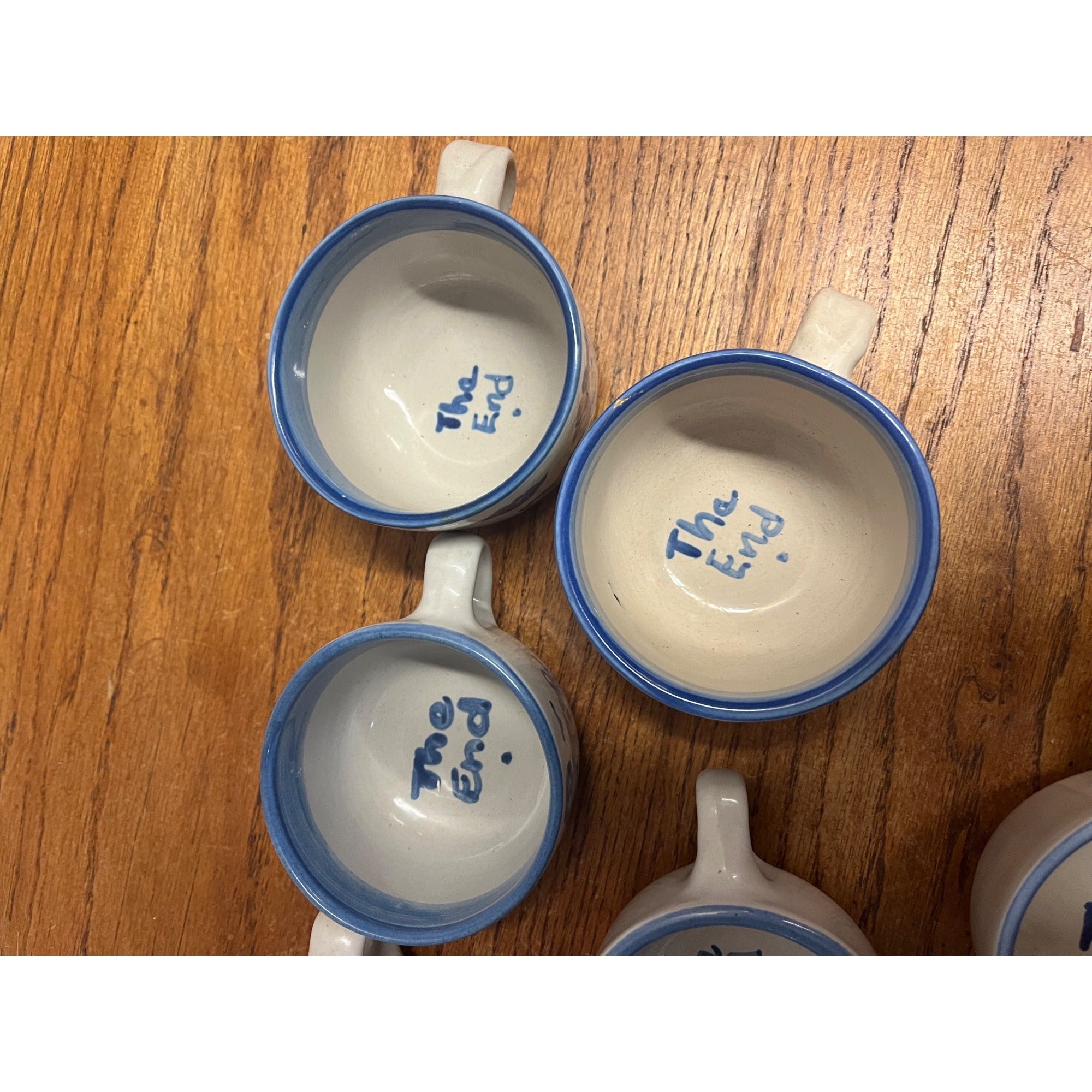 Vintage M.A. Hadley Set (6) Farm Animals Coffee / Tea Cups Cow Horse Dog Pig ++