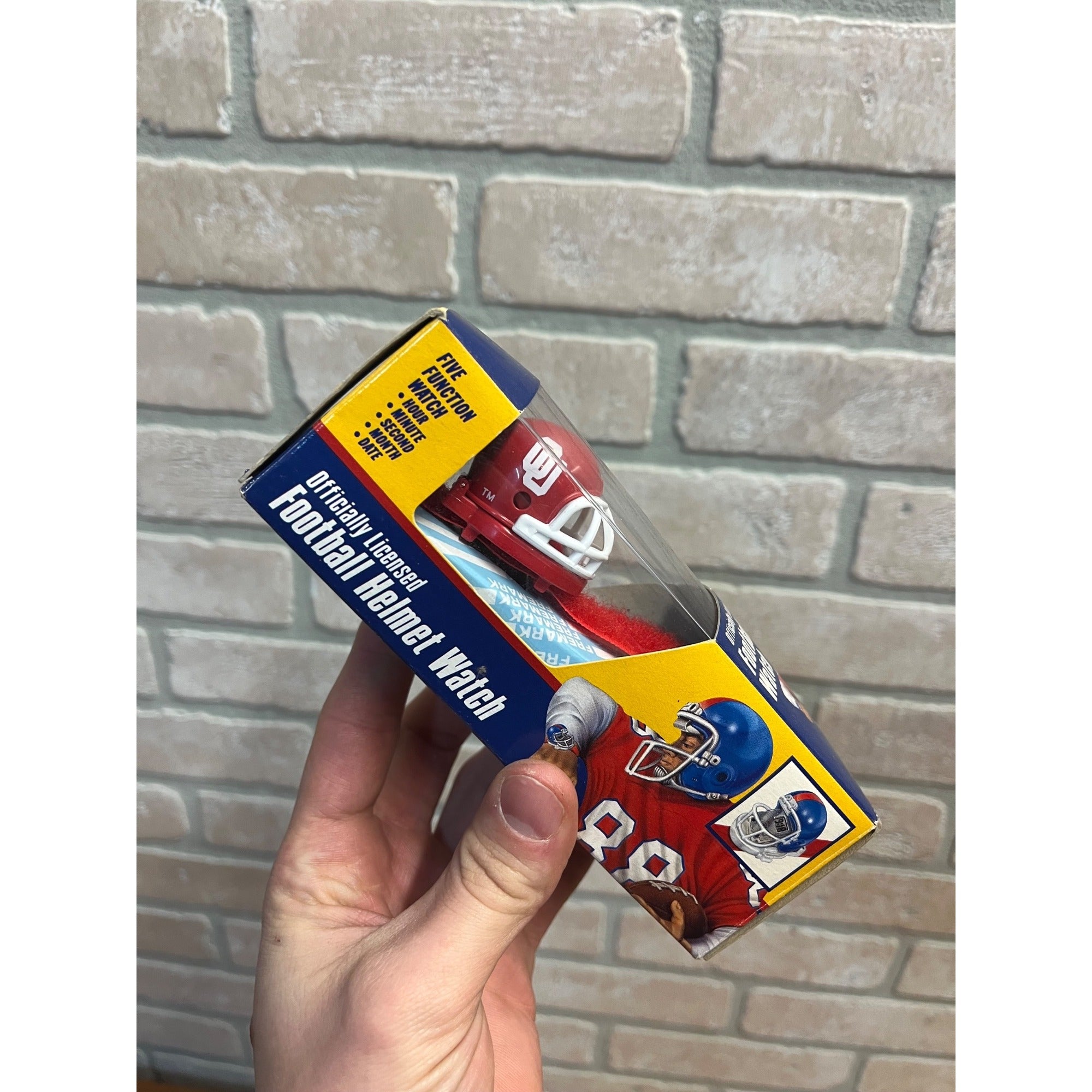 OKLAHOMA SOONERS Football Helmet Watch Fremark #FH-28 NFL Licensed NIB NOS 1986