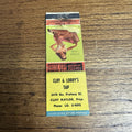 Vintage 1940s Pinup Girl Girlie Matchbook Cover Cliff Lorey Tap Milwaukee Wis