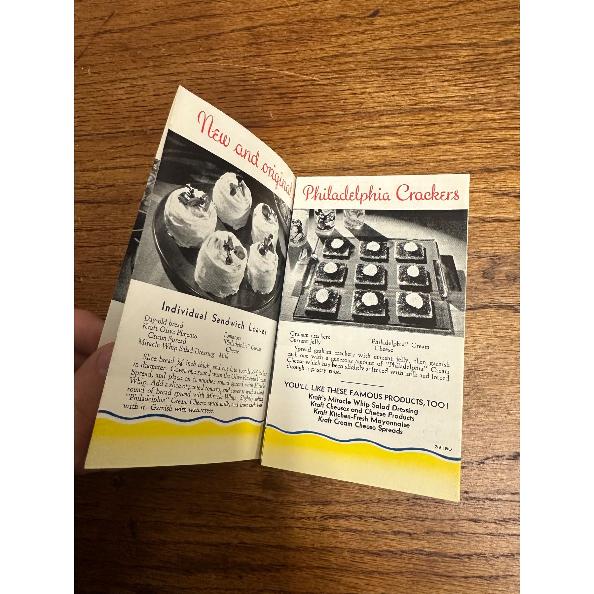 Vintage Kraft Kitchen Philadelphia Cream Cheese Recipe Booklet 1950s