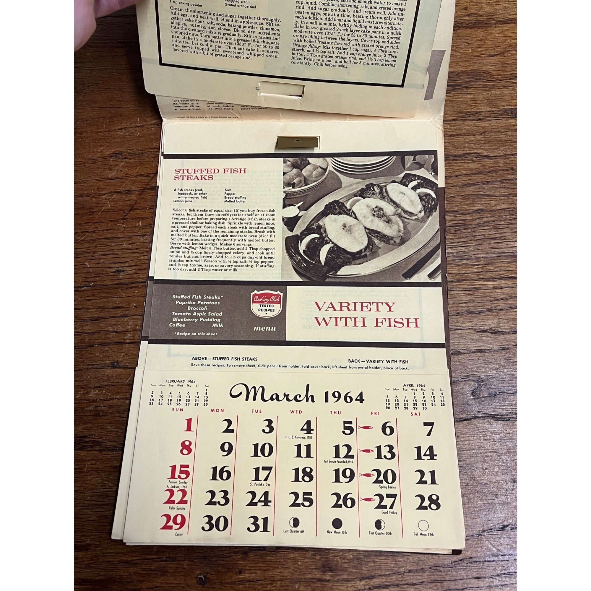 Vintage Steiner Bros Grocery East Ellsworth Wisconsin Advertising Calendar Sign