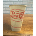 SCARCE Vintage Drink Pepsi Cola Lily Wax Sample Tester Cup Red 4.5"