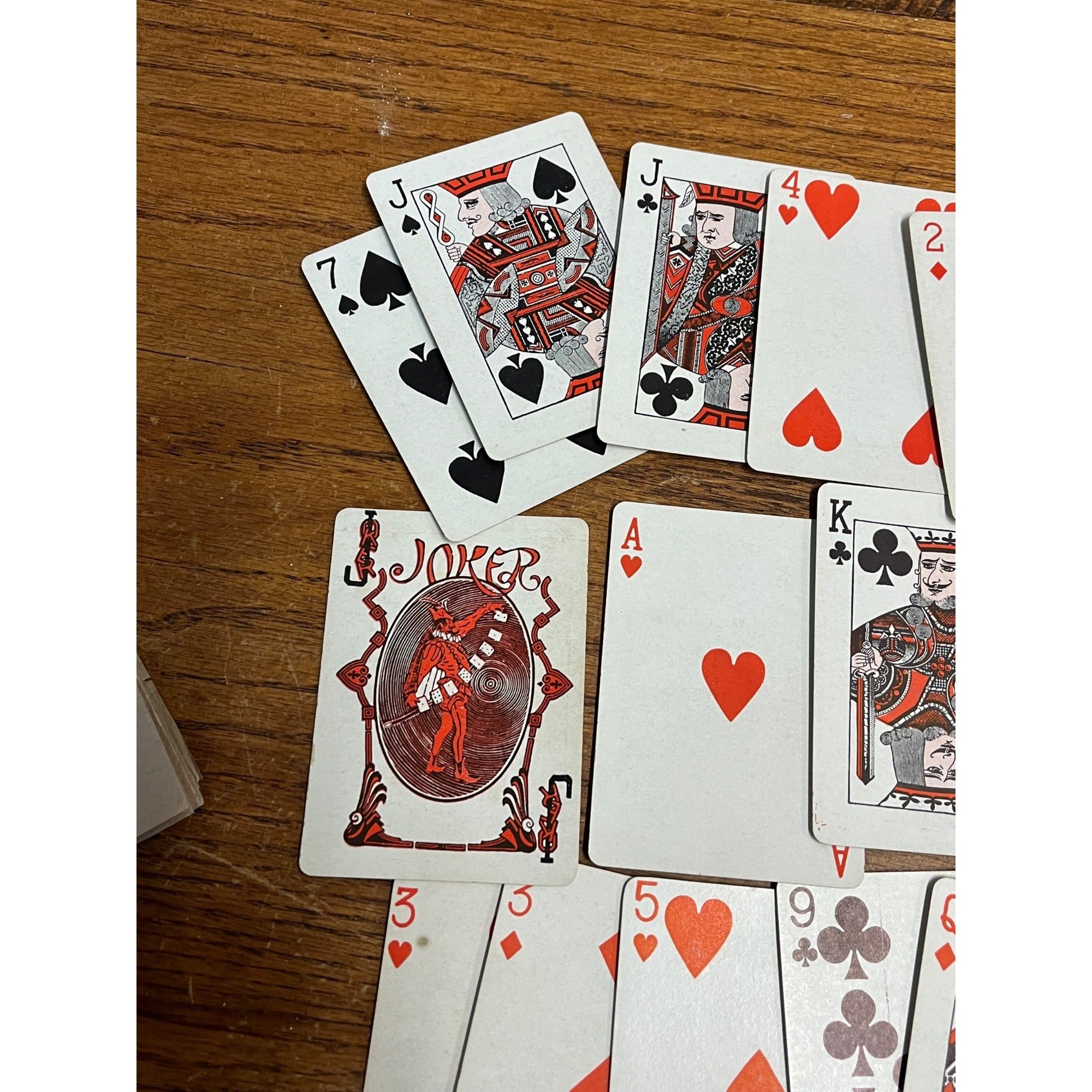 Vintage c1914 Adams League Baseball Themed Playing Cards Deck + Box -Magic Trick
