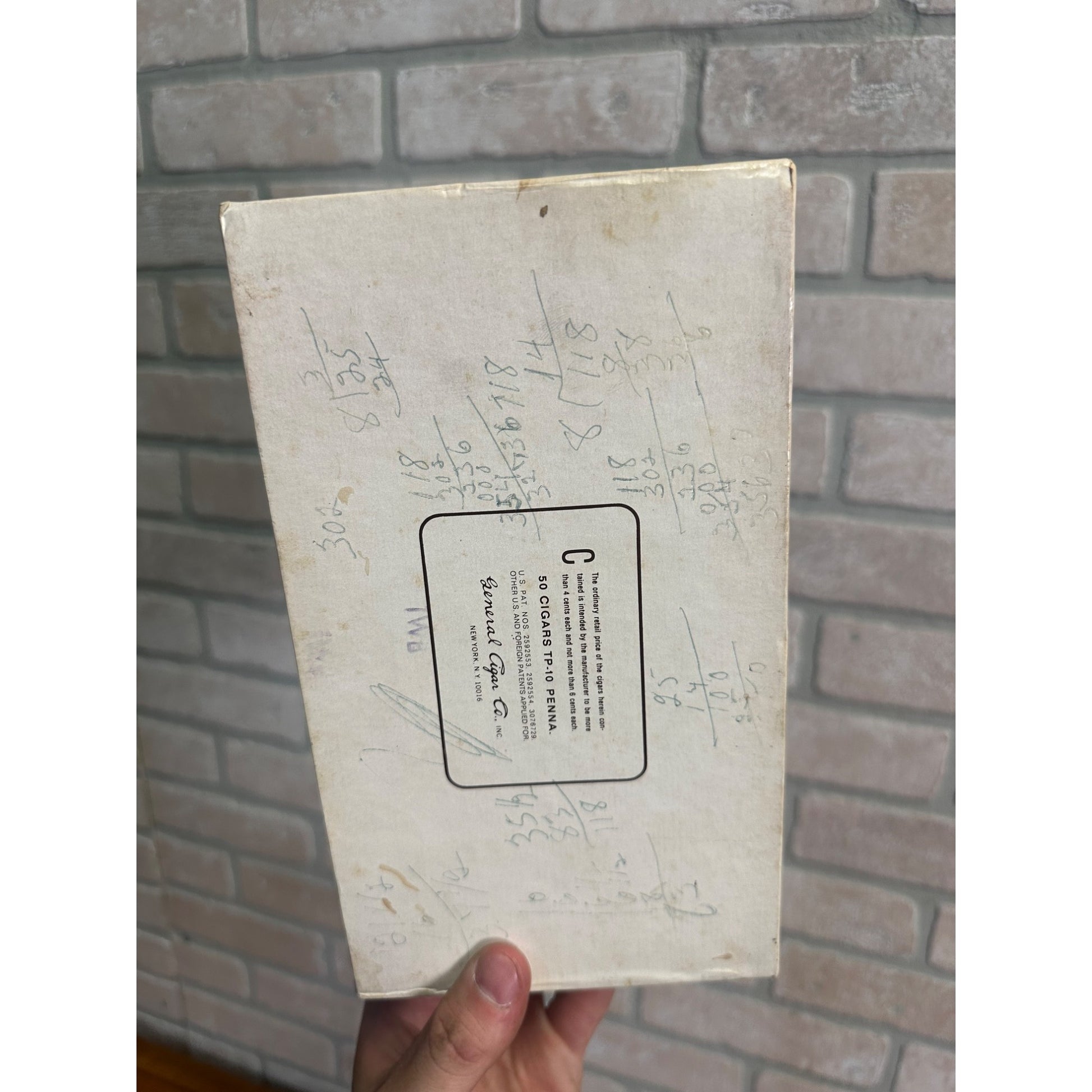 Vintage Van Dyck Perfecto Cigar Box Pressed Cardboard Advertising